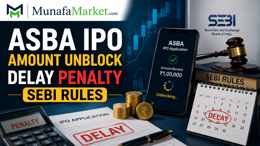 ASBA IPO Amount Unblock Delay Penalty SEBI Rules in hindi
