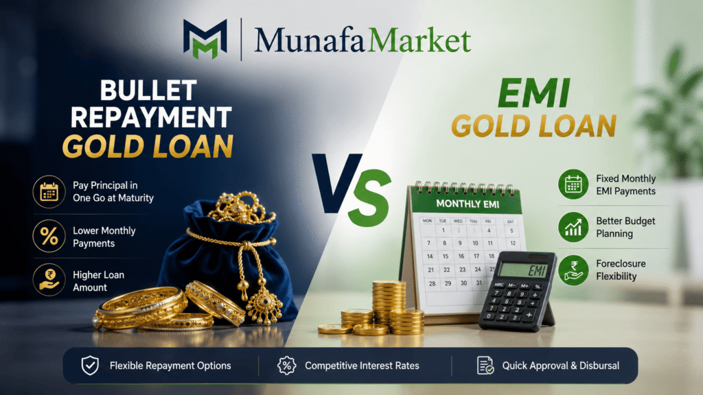 Bullet Repayment vs EMI Gold Loan SBI