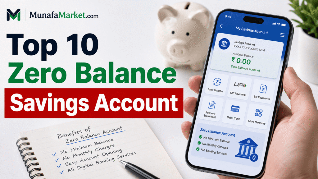 Top 10 Zero Balance Savings Account Online Video KYC